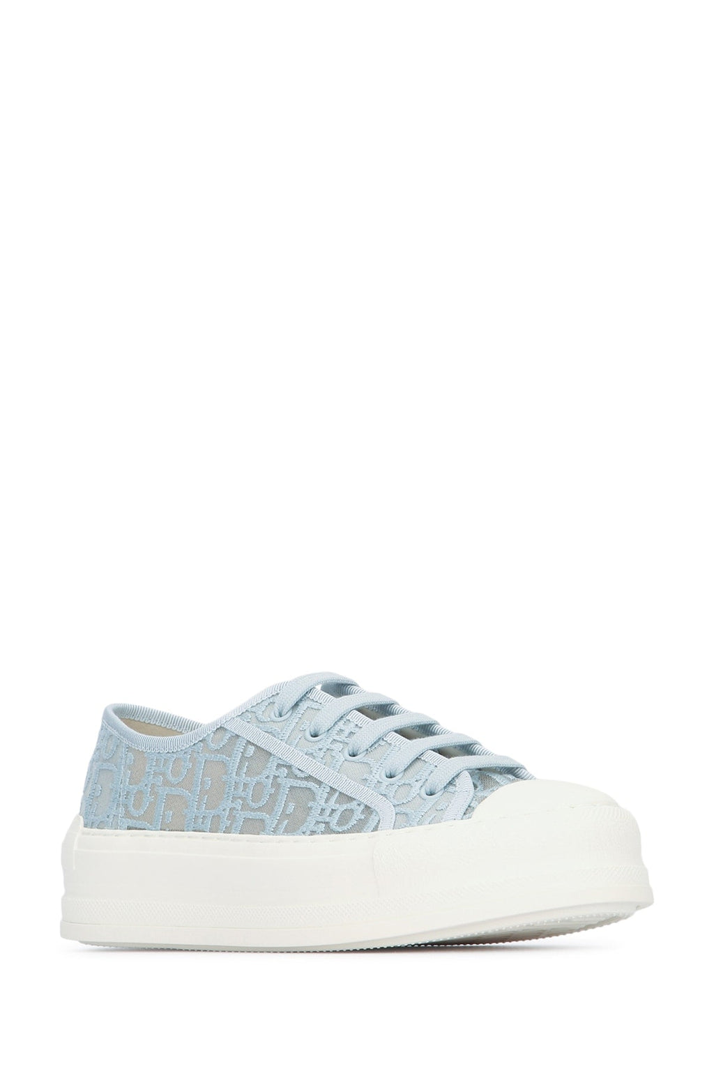 Dior Women's Oblique Cotton Sneakers in Blue - view 2