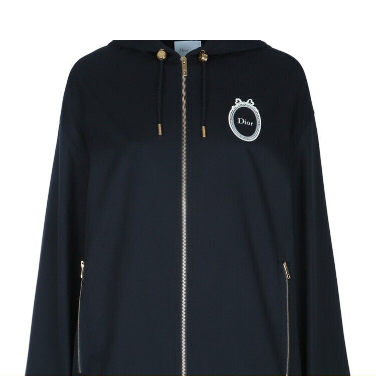 Dior Women's Logo Coat in Blue