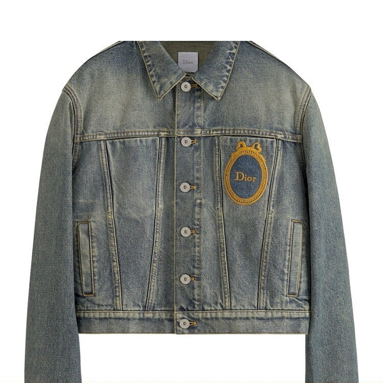 Dior Women's Medaillon Coat in Blue