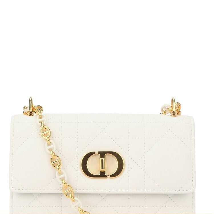 Dior Women's Miss Caro Mini Handbag in White