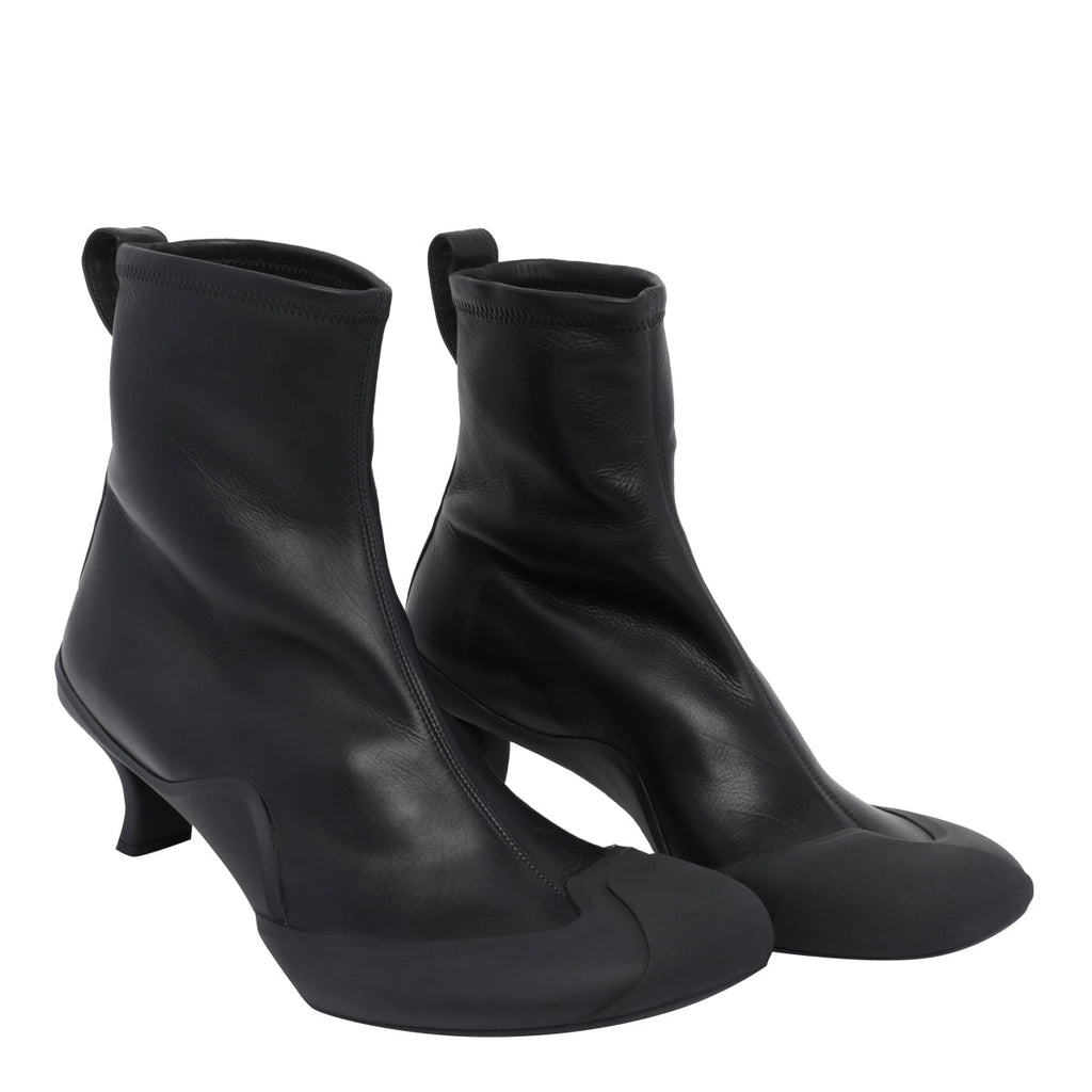 Loewe Women's Dive in Stretch Calfskin Booties in Black - view 2