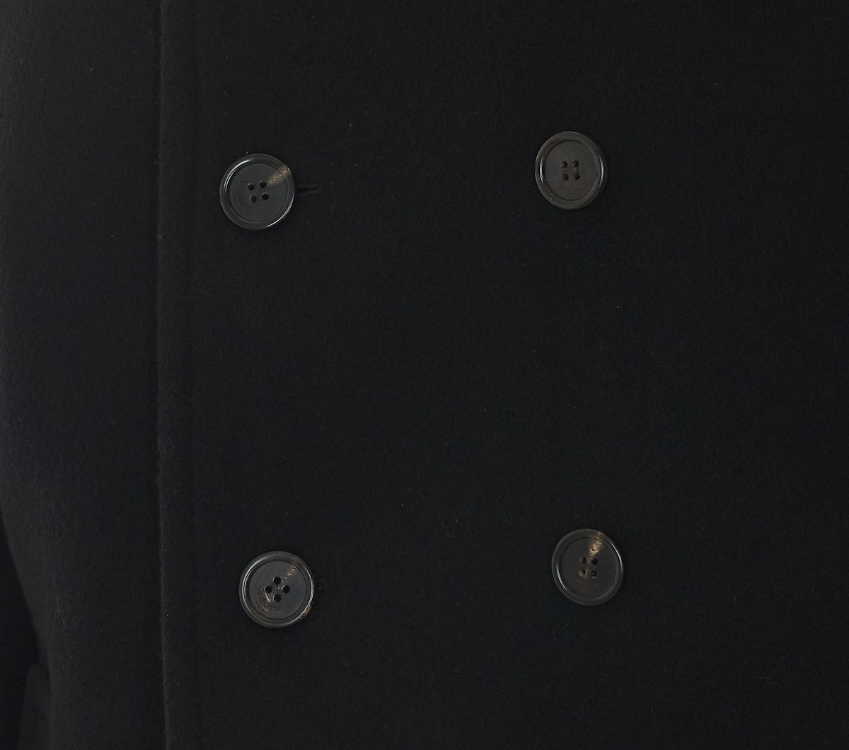 Saint Laurent Women's Double Breasted Coat in Black Silk - view 3