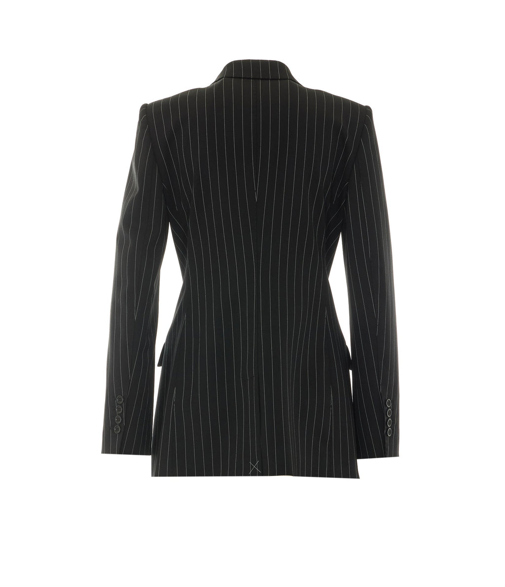 Dolce&Gabbana Women's Double Breasted Striped in Black - view 2