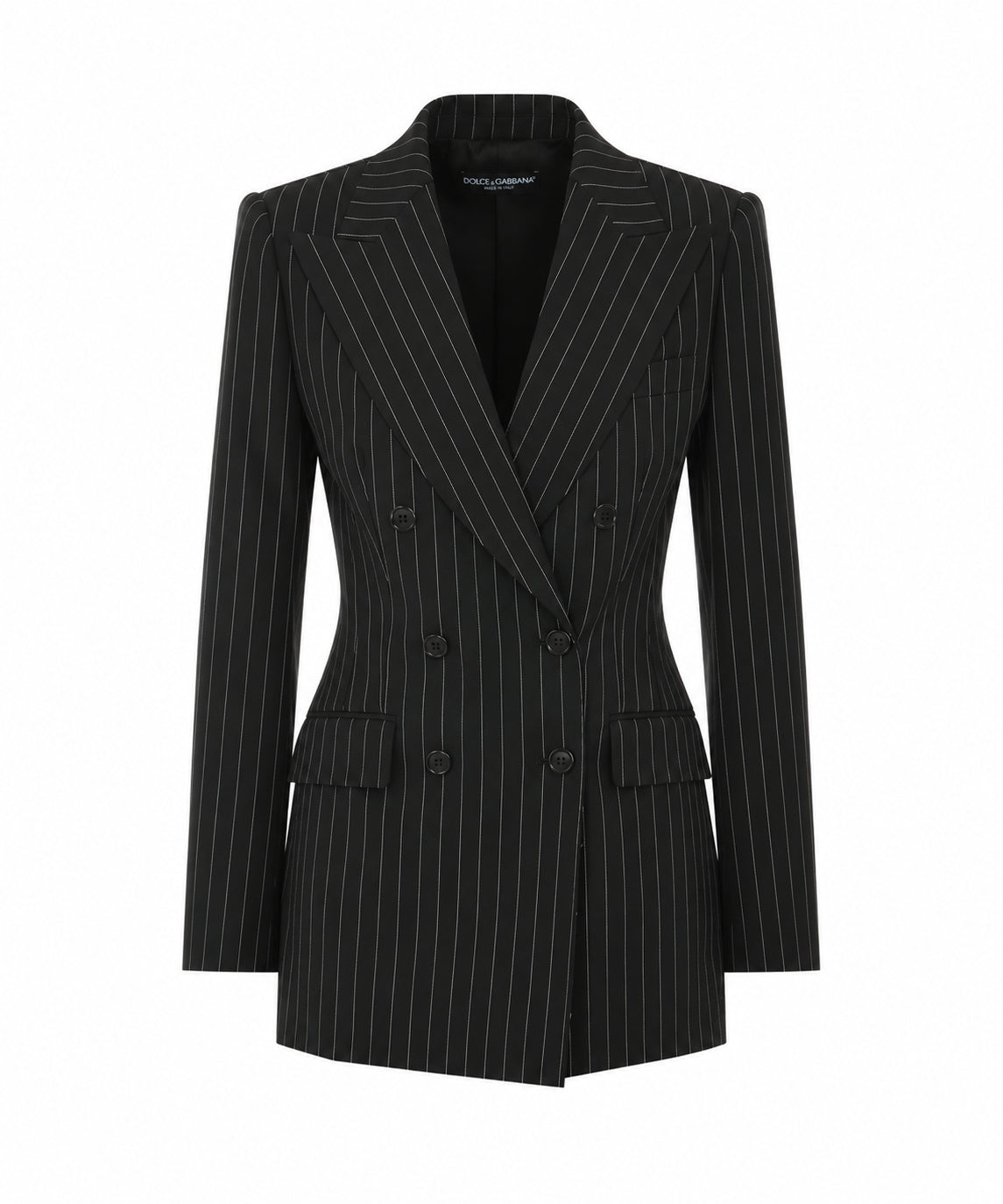 Dolce&Gabbana Women's Double Breasted Striped in Black - view 1