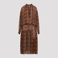 Dries Van Noten Women's Denvo Viscose Dress in Orange