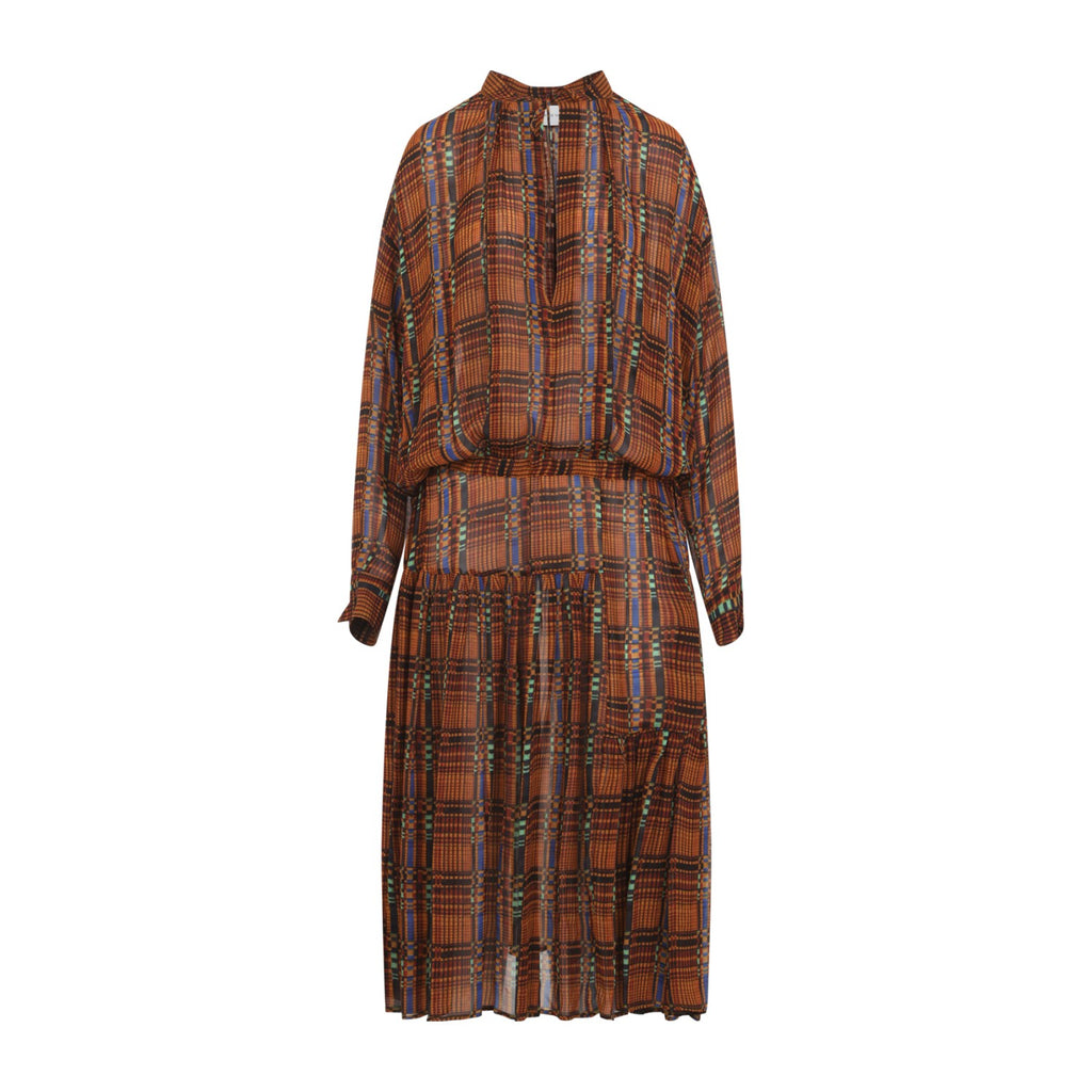 Dries Van Noten Women's Denvo Viscose Dress in Orange