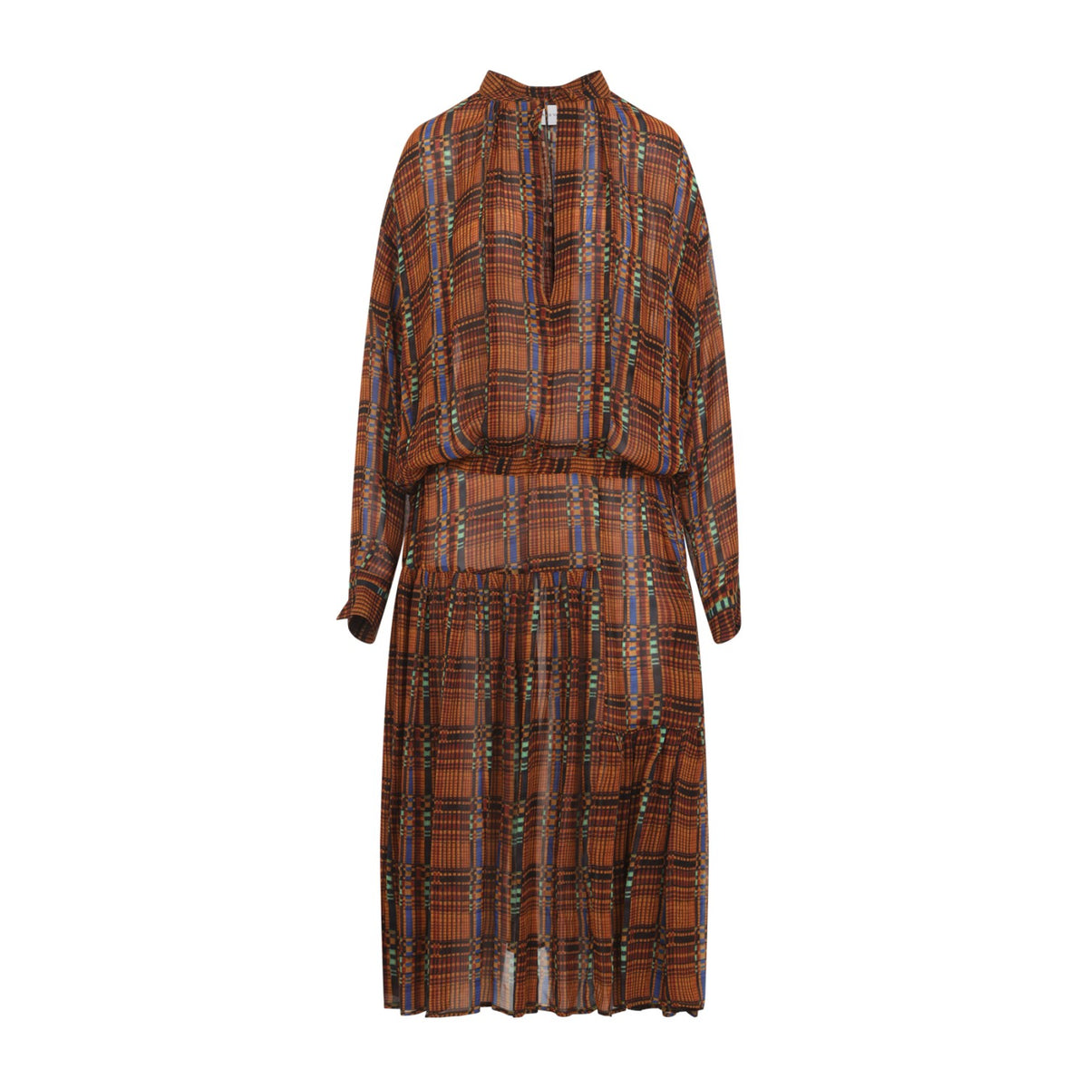 Dries Van Noten Women's Denvo Viscose Dress in Orange