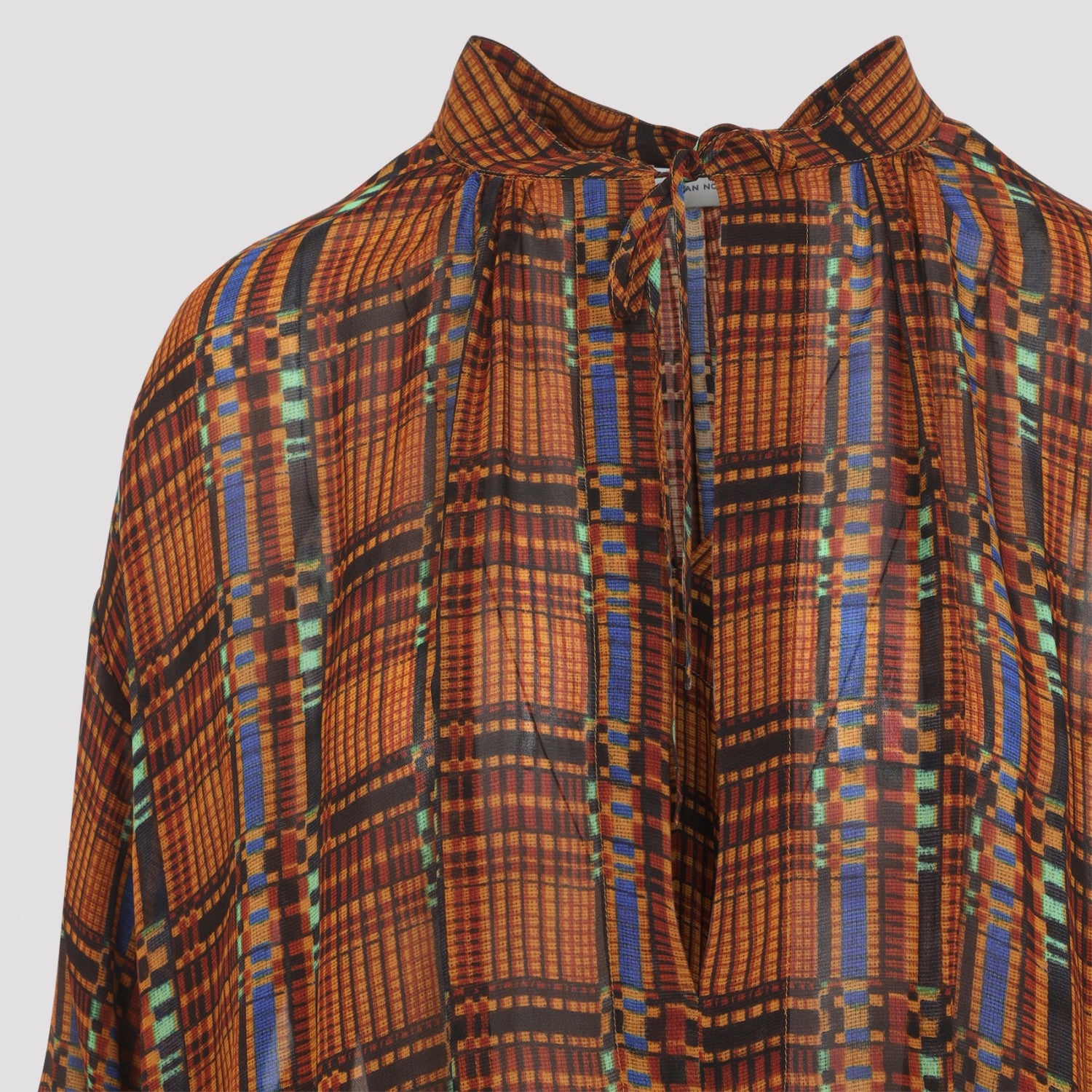 Dries Van Noten Women's Denvo Viscose Dress in Orange