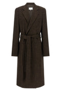 Maison Margiela Men's 'Four Stitches' Coat in Brown
