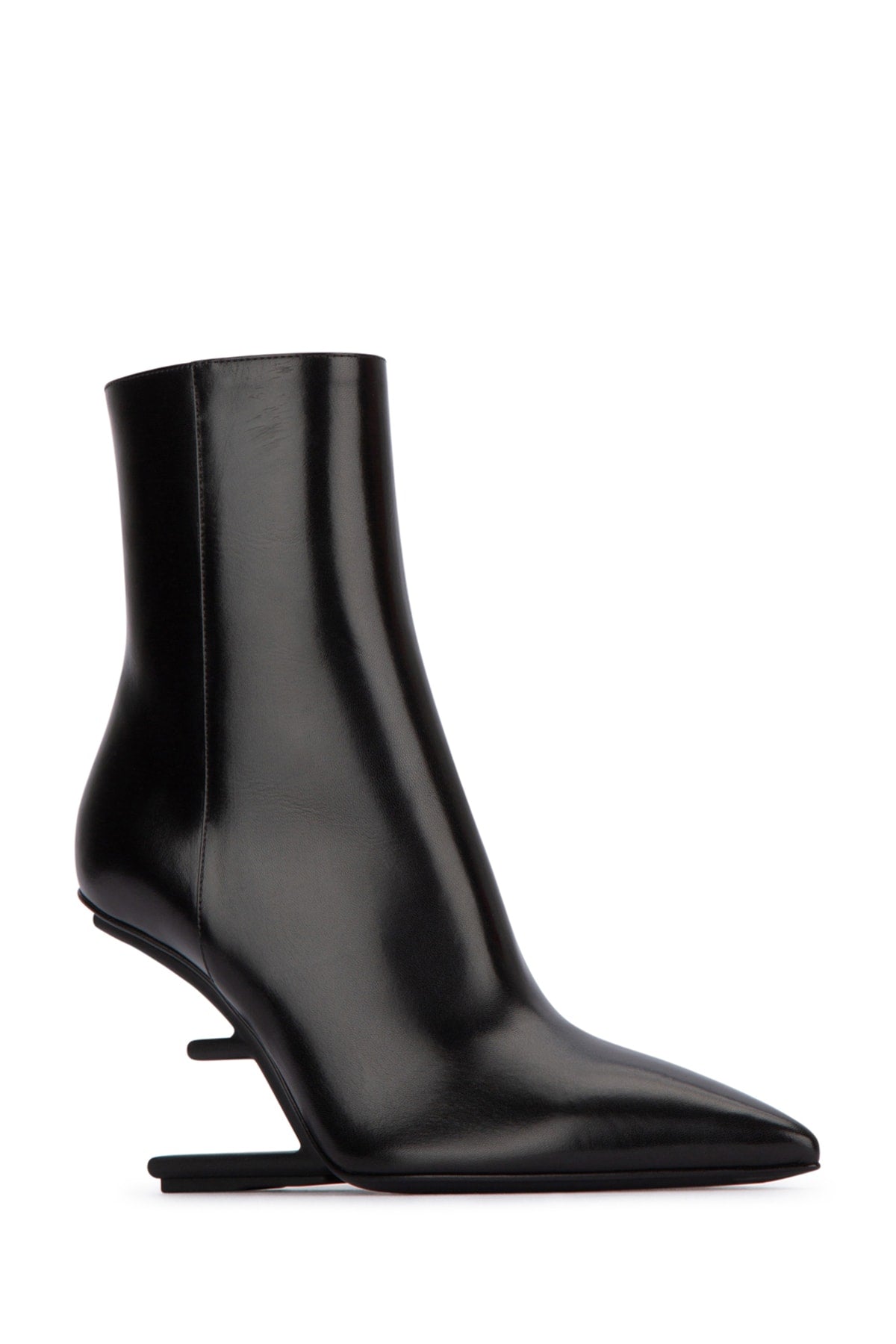 Fendi Women's Leather Fold-Over Boots in Black - view 2