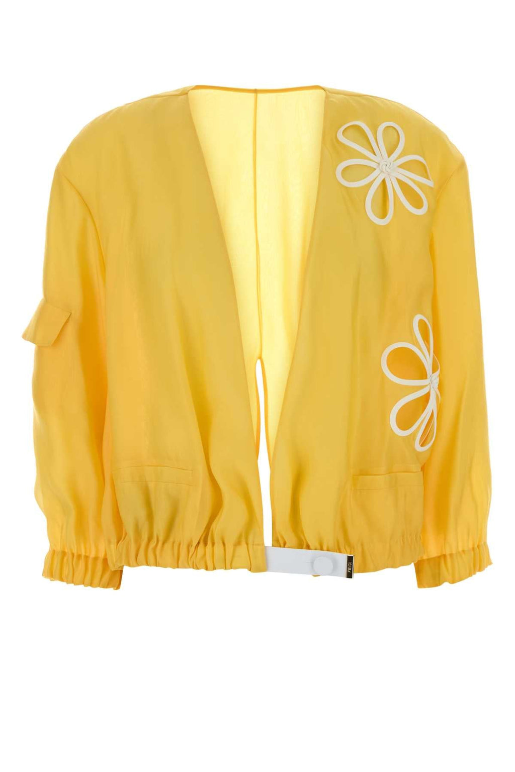 Fendi Women's Silk Organza Blouson in Yellow - view 1