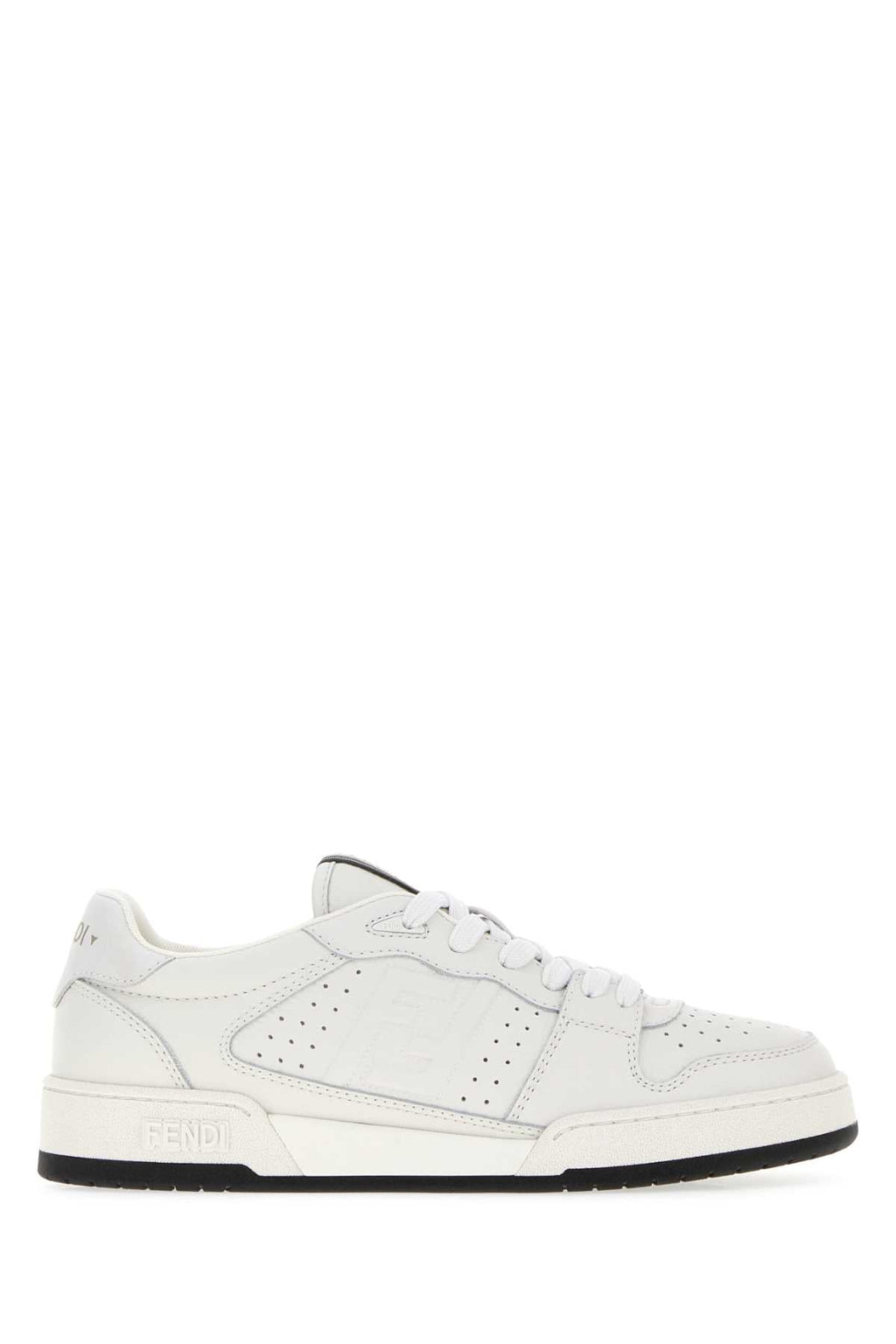 Fendi Women's Leather Match Sneakers in White - view 1