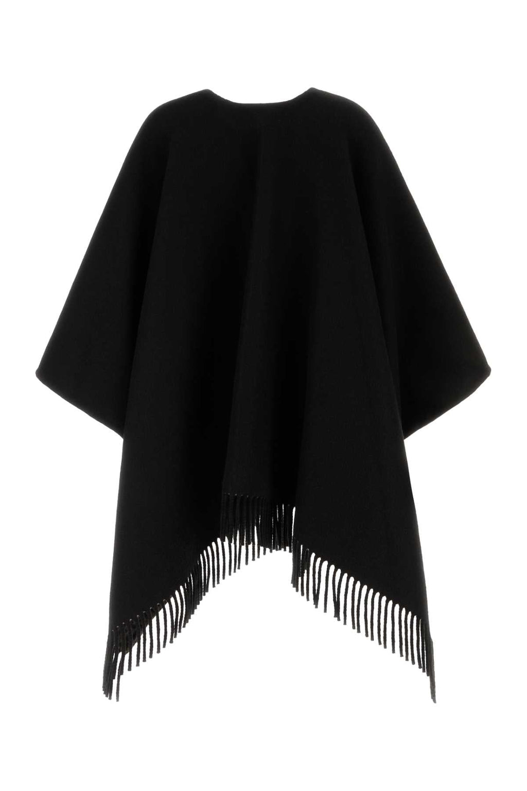 Fendi Women's Cashmere Wool Poncho in Black - view 2
