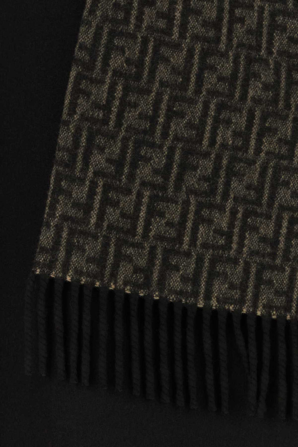 Fendi Women's Cashmere Wool Poncho in Black - view 3