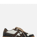 Fendi Men's Match Sneakers in Brown