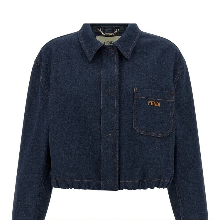 Fendi Women's Coat in Blue