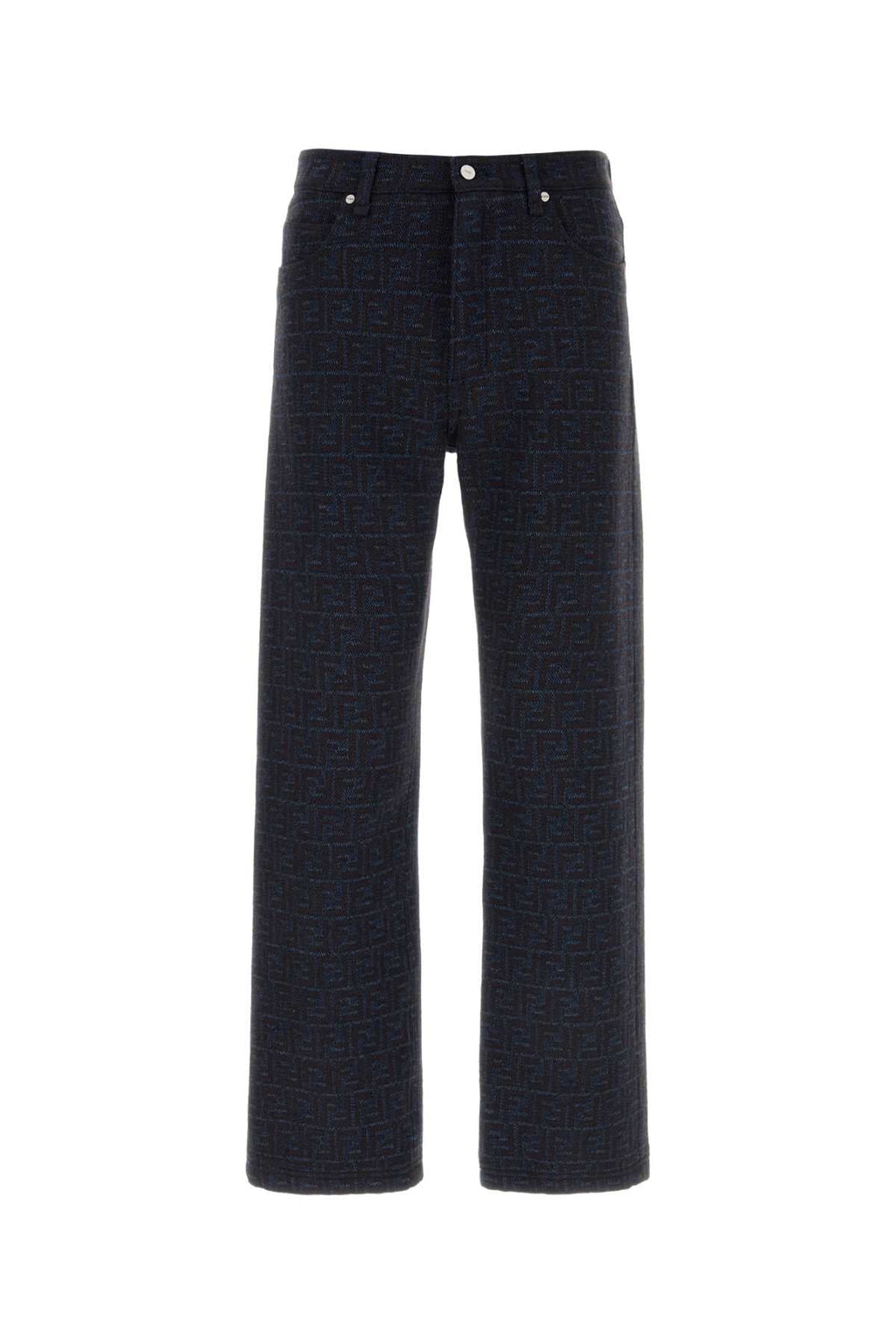 Fendi Men's Zucca Wash Denim Jeans in Dark Blue - view 1
