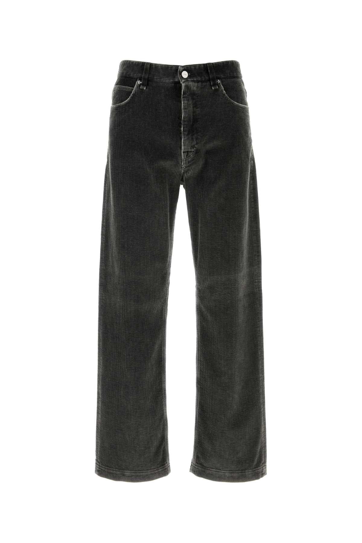 Fendi Men's Corduroy Trousers in Dark Grey - view 1