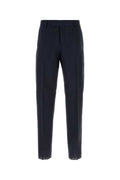 Fendi Men's Virgin Wool Canvas Trousers in Navy - view 1