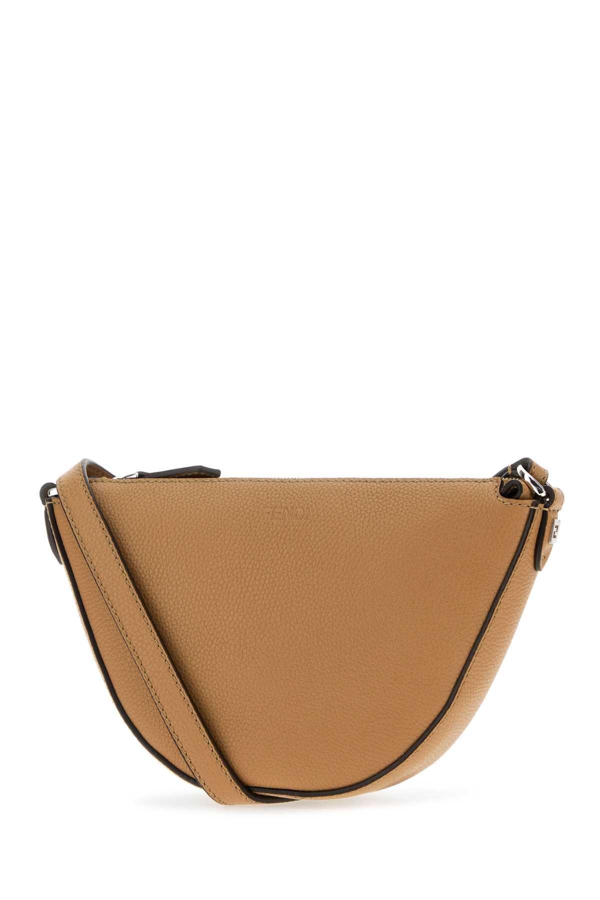 Fendi Men's Leather Melon Mini Bag in Beige - view 2