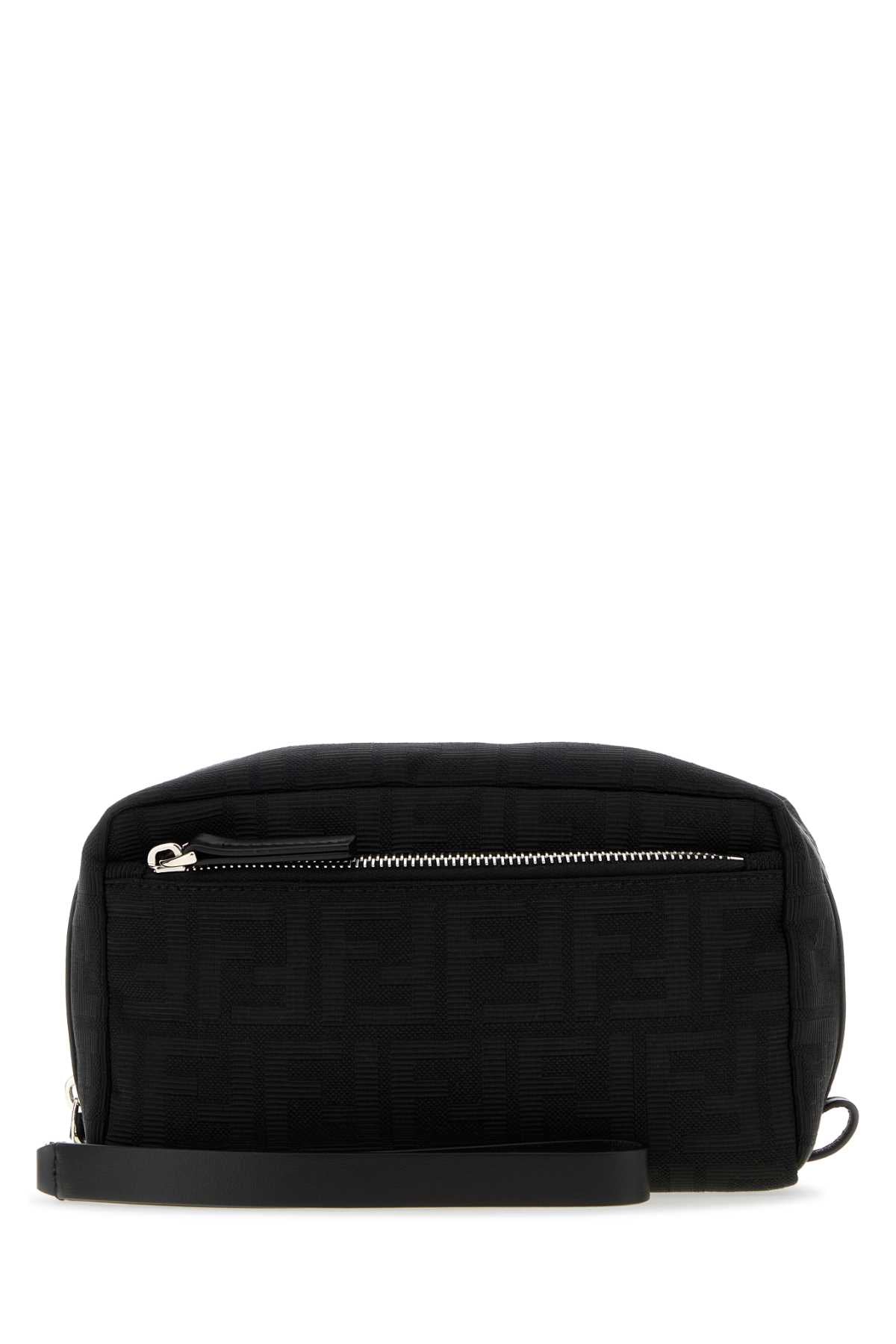 Fendi Men's Nylon Beauty Case with Double Zip in Black - view 1