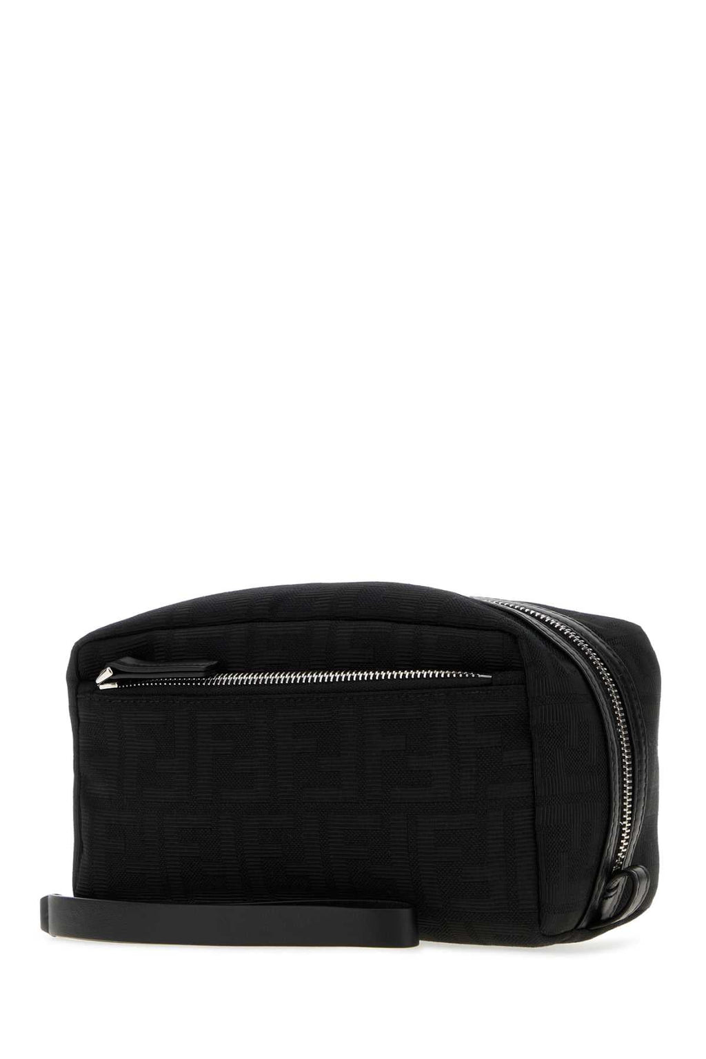 Fendi Men's Nylon Beauty Case with Double Zip in Black - view 2