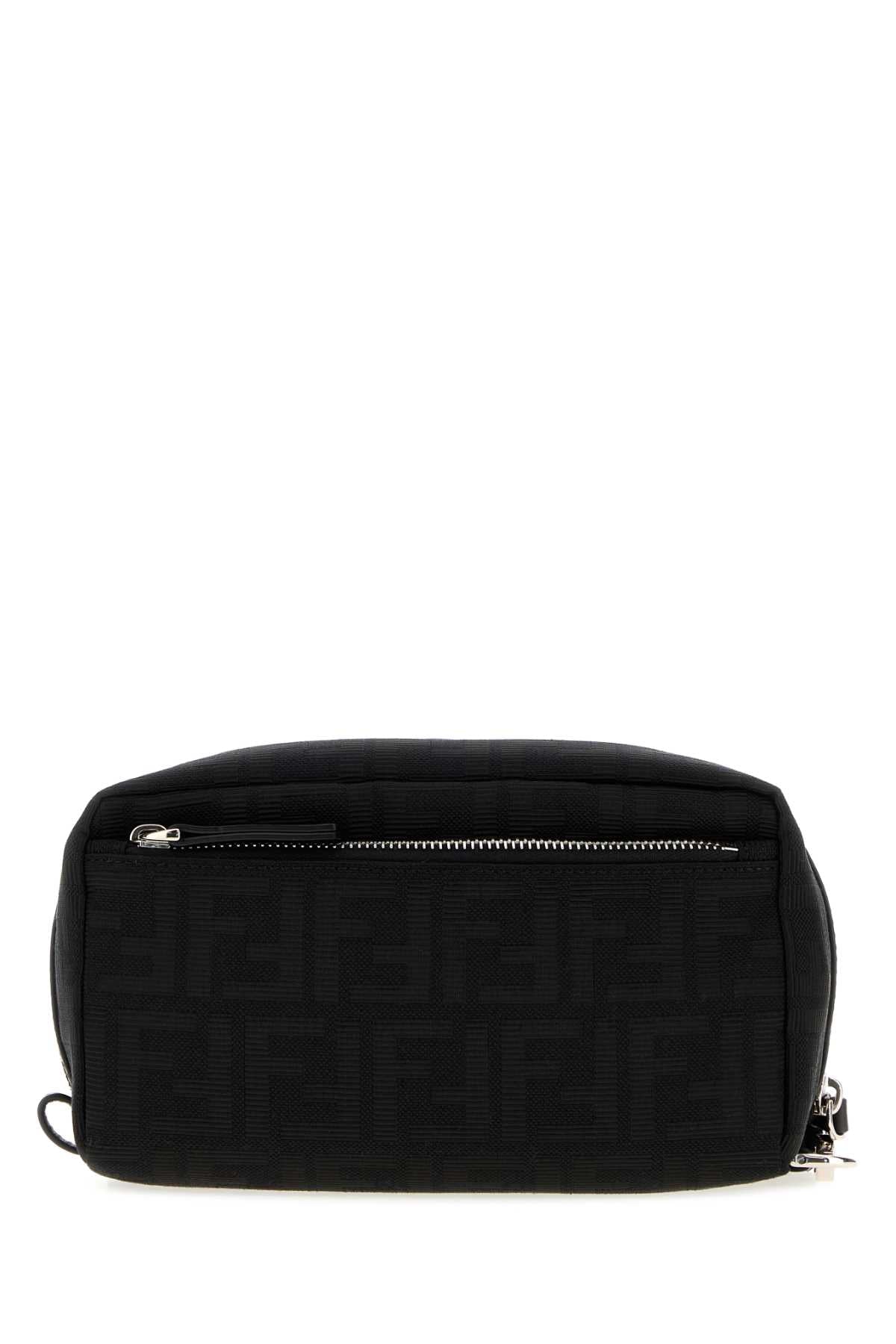 Fendi Men's Nylon Beauty Case with Double Zip in Black - view 3