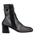 Alaia Women's Fishnet Pump Booties in Black Patent Leather - view 1