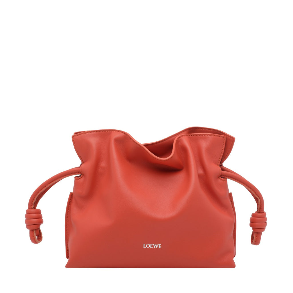 Loewe Women's Mini Flamenco Clutch Bag in Orange