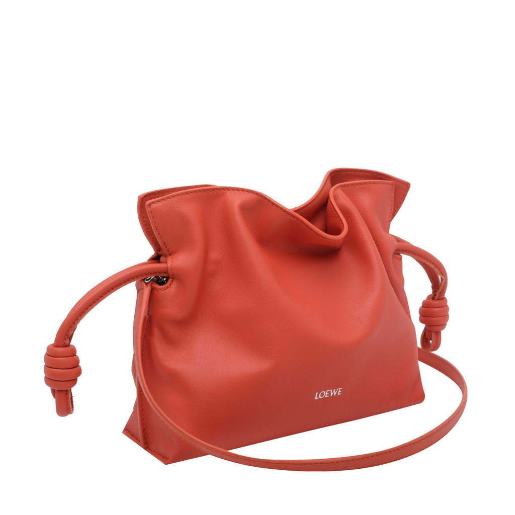 Loewe Women's Mini Flamenco Clutch Bag in Orange