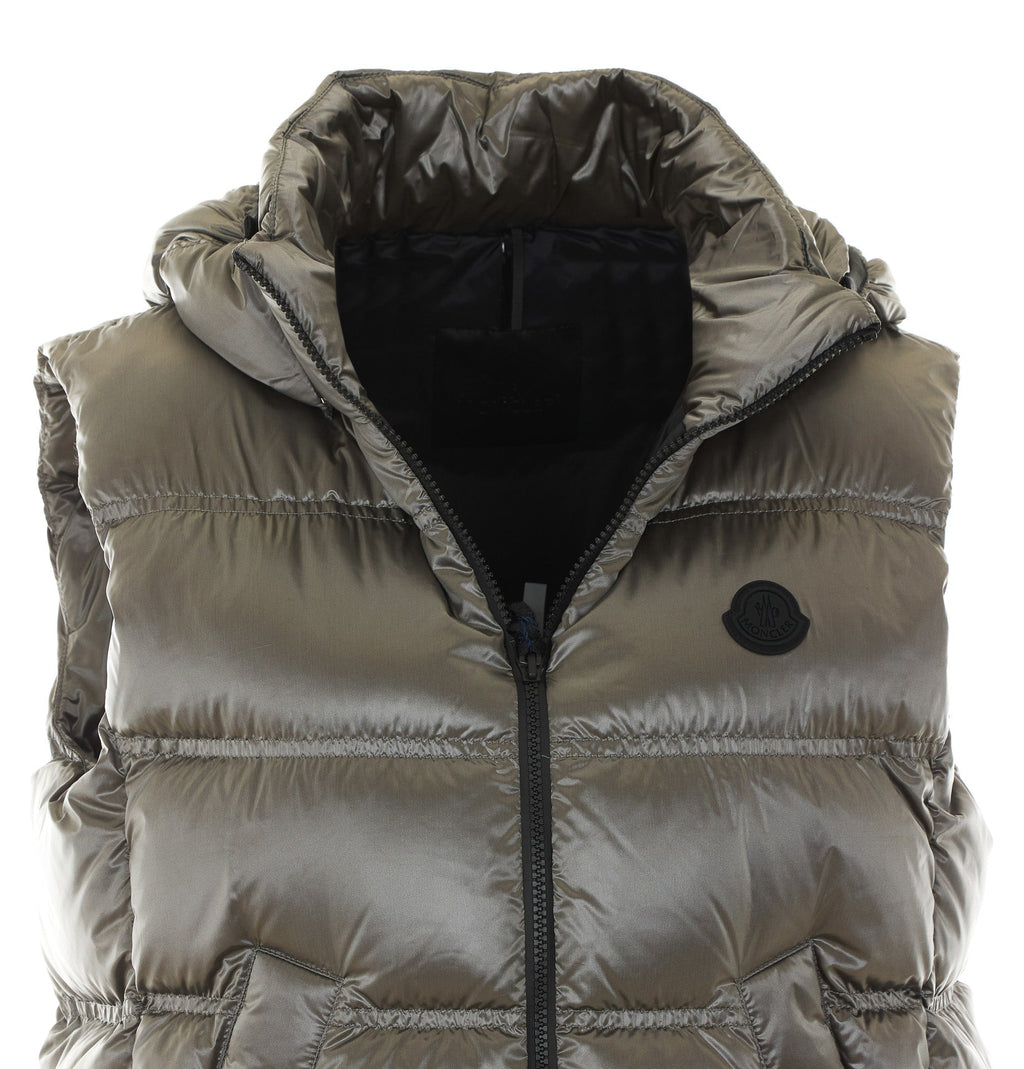 Moncler Women's Fluidite Vest in Grey Polyamide - view 4