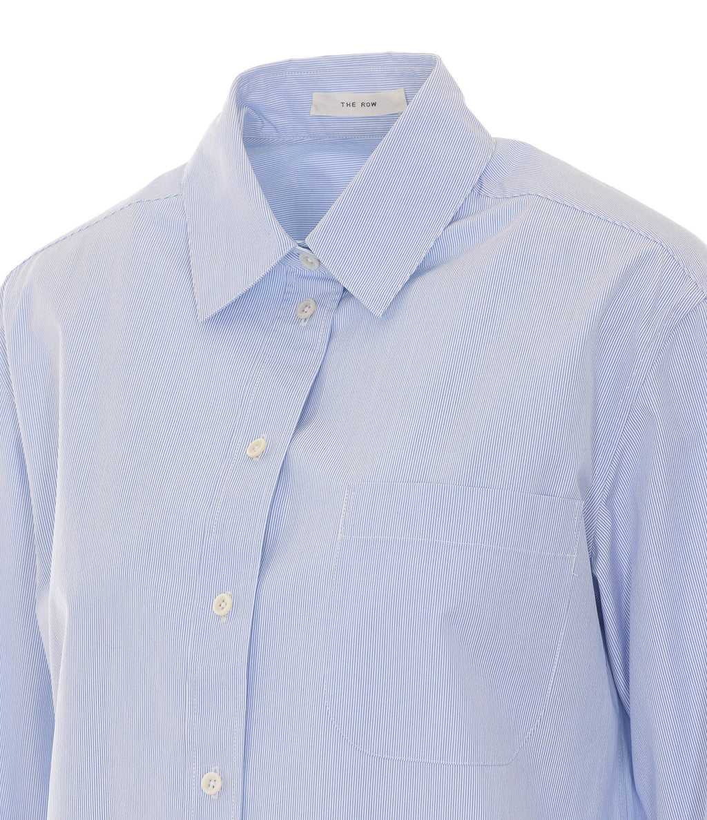 The Row Women's Gavina Shirt in Blue Cotton - view 3
