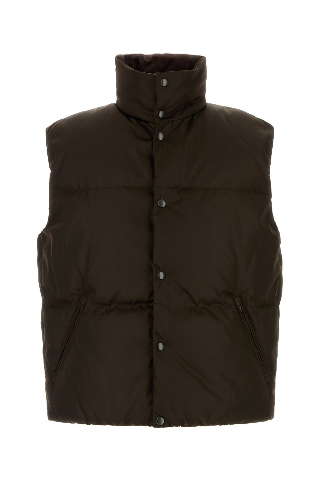 Prada Men's Re-Nylon Down Jacket in Dark Brown - view 1
