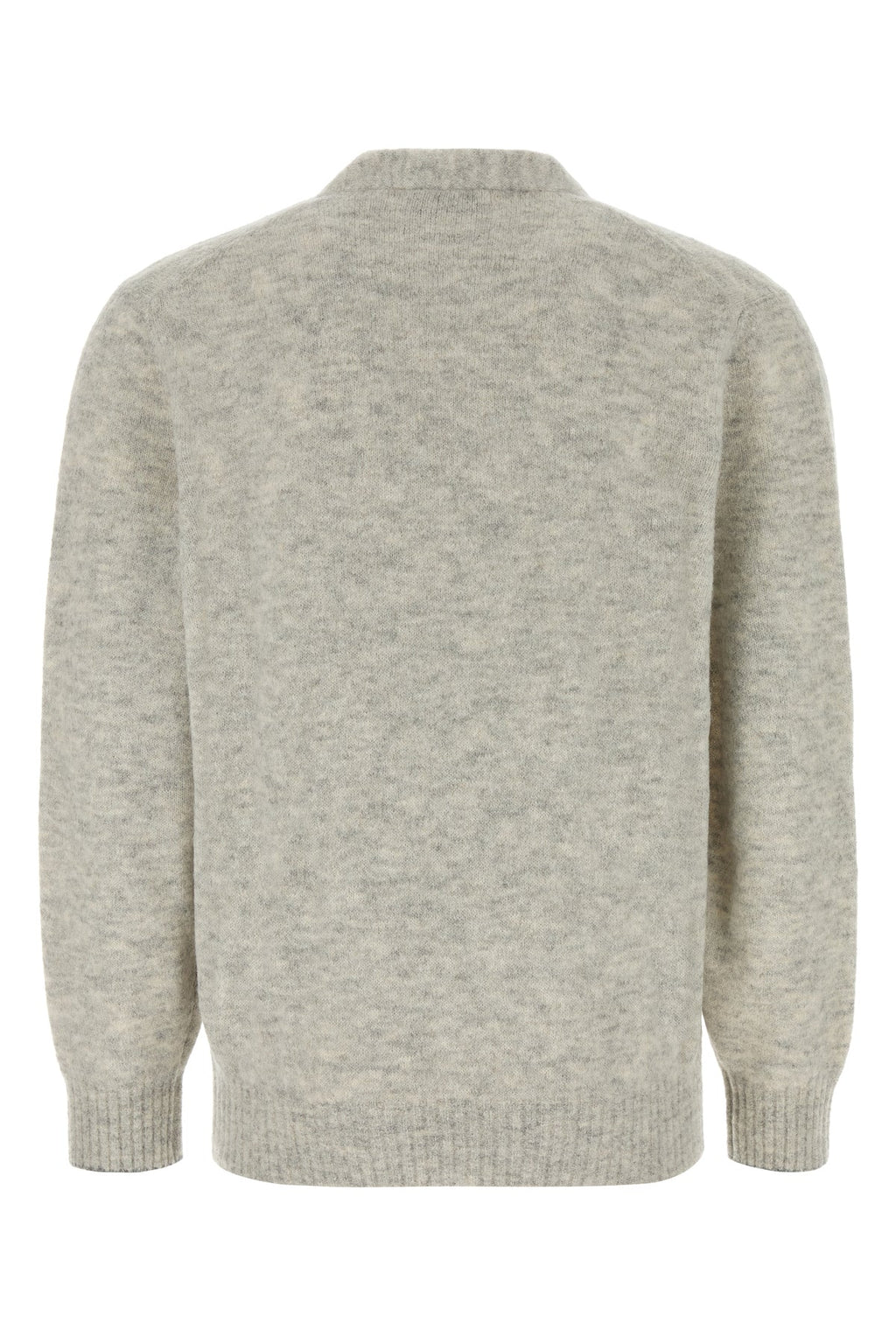 Brunello Cucinelli Men's Alpaca Cardigan in Melange Grey - view 2