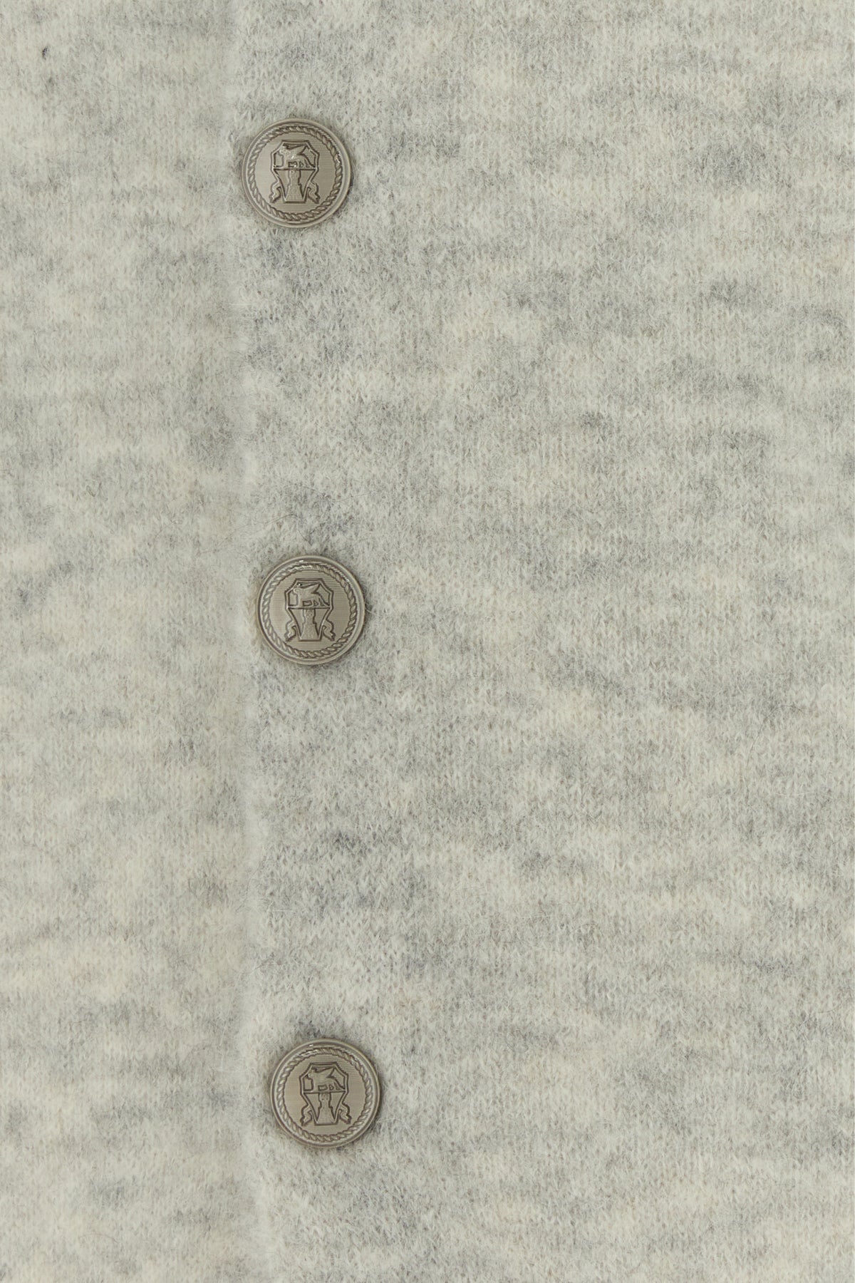 Brunello Cucinelli Men's Alpaca Cardigan in Melange Grey - view 3