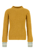 Prada Men's Wool Sweater in Mustard - view 1