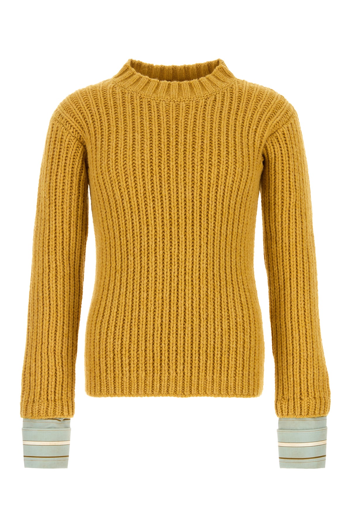 Prada Men's Wool Sweater in Mustard - view 1