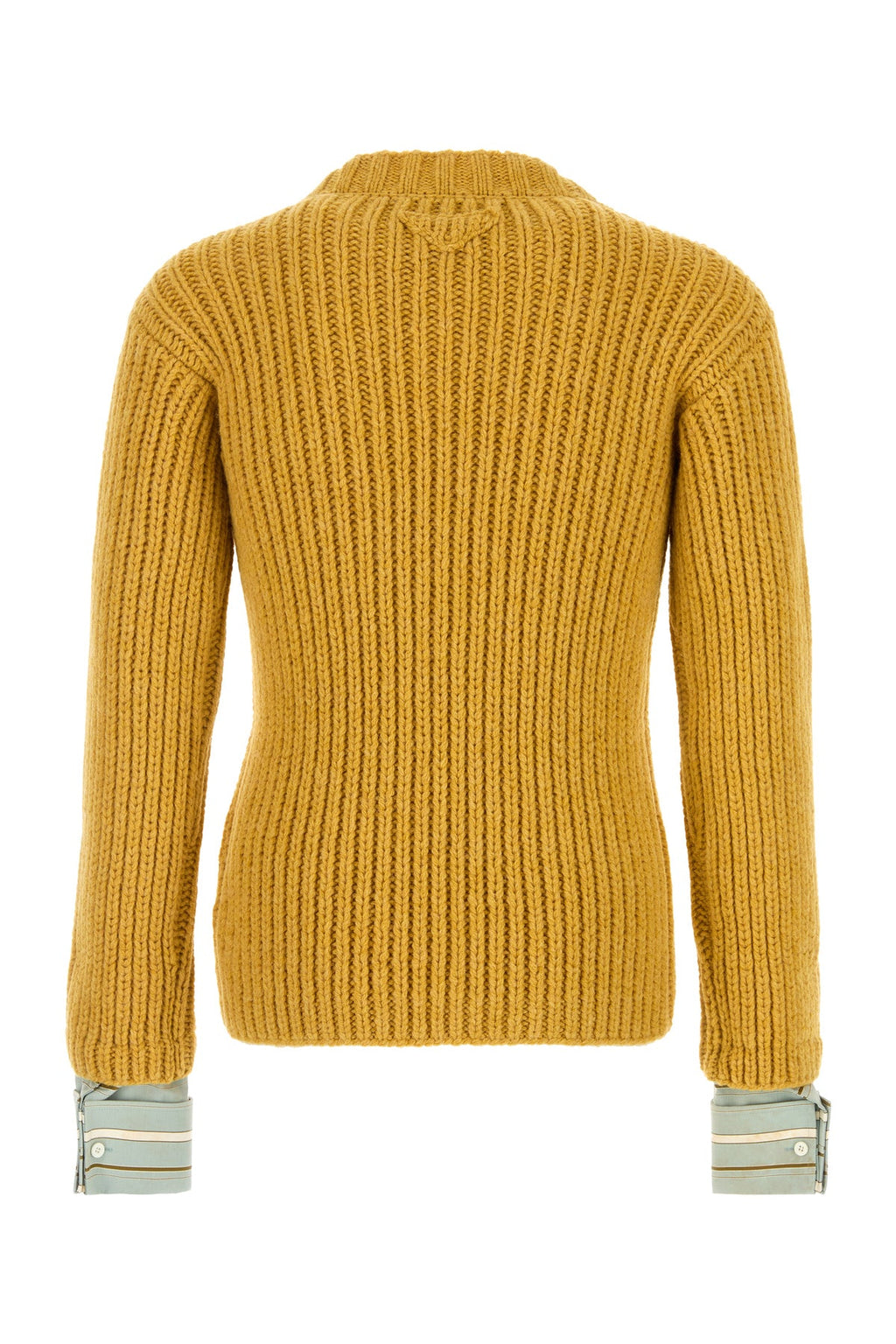 Prada Men's Wool Sweater in Mustard - view 2