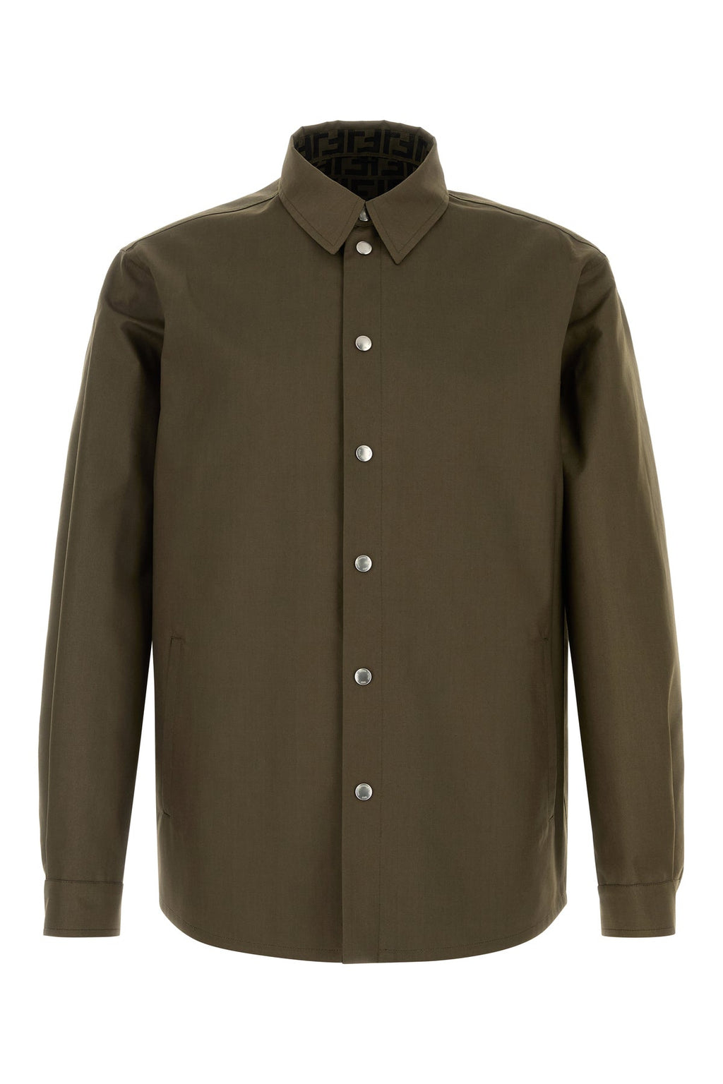 Fendi Men's Mackintosh Overshirt in Olive Green - view 1