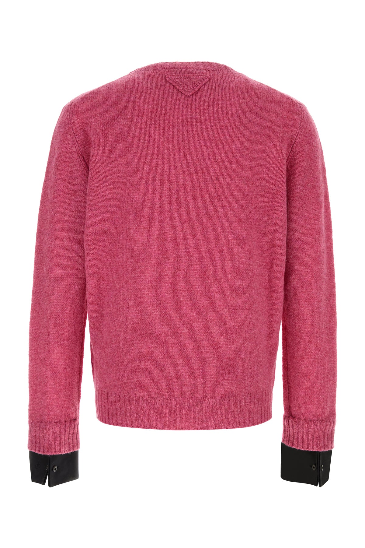 Prada Men's Wool Sweater in Fuchsia - view 2