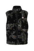 Moncler Men's Printed Teddy Reversible Vest in Black - view 1