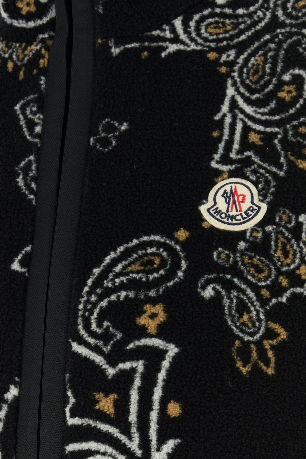 Moncler Men's Printed Teddy Reversible Vest in Black - view 3