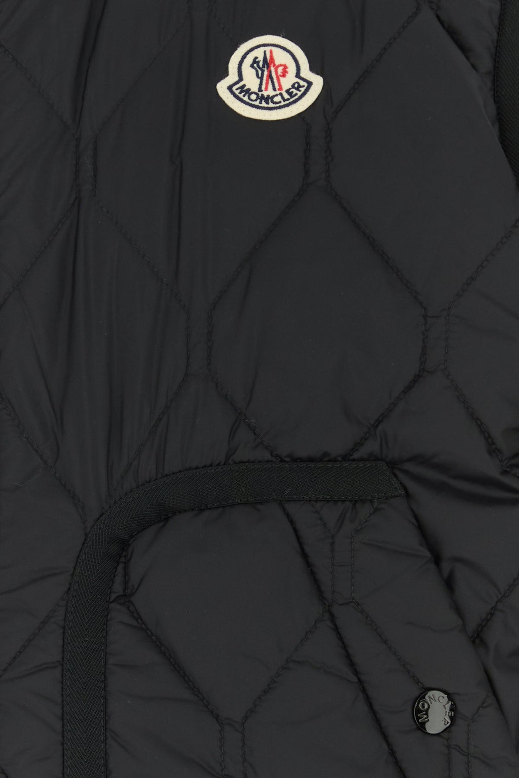 Moncler Men's Printed Teddy Reversible Vest in Black - view 4