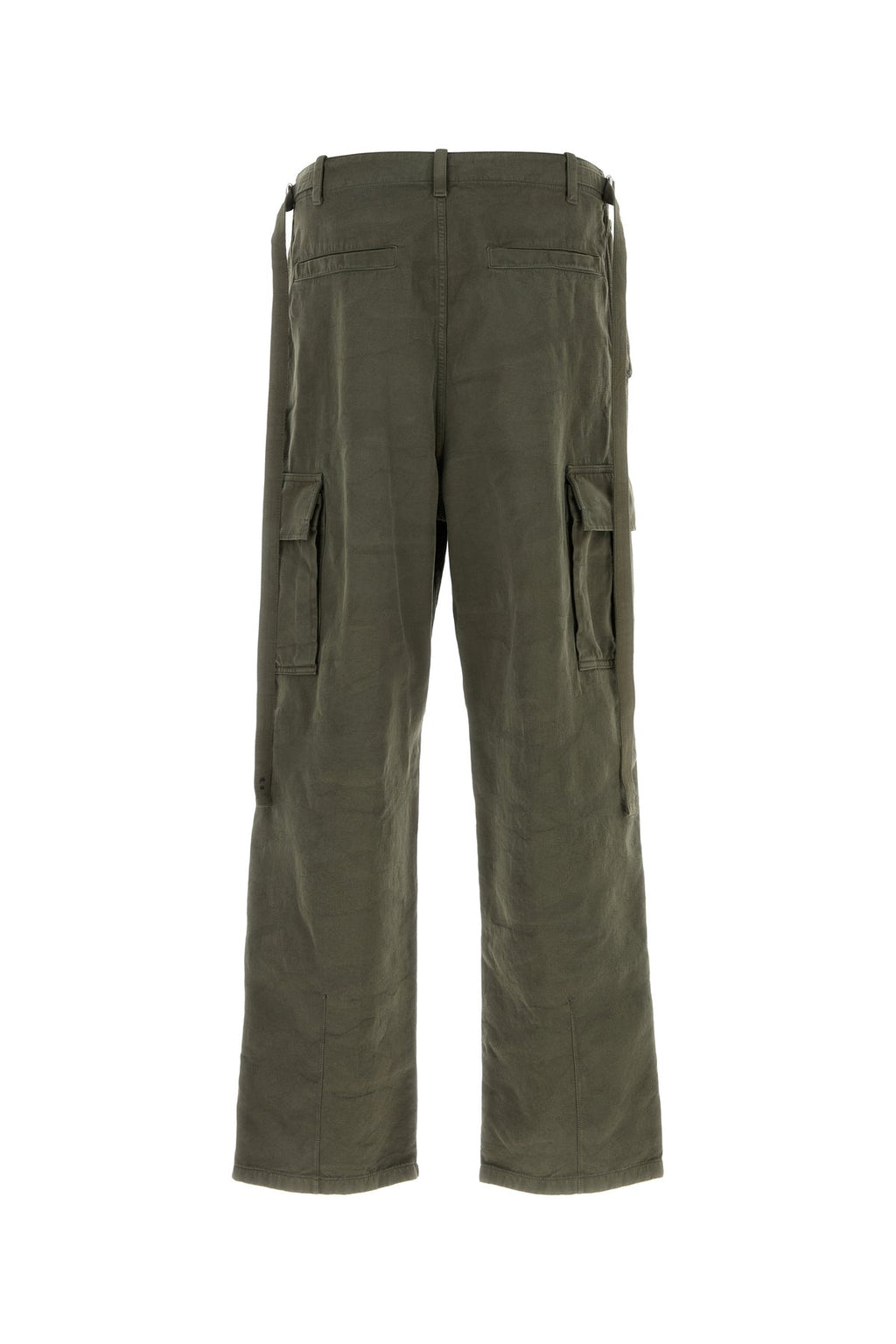 Fendi Men's Cotton Cargo Pant in Army Green - view 2