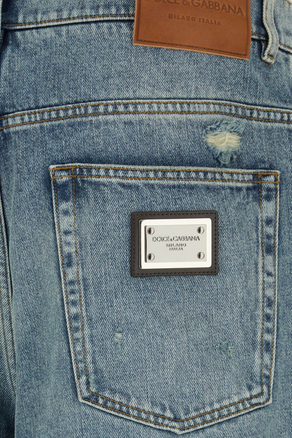 Dolce & Gabbana Men's Cotton Denim Jeans in Blue - view 3
