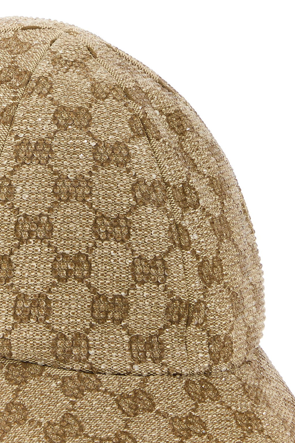 Gucci Men's Embellished GG Fabric Baseball Cap in Beige