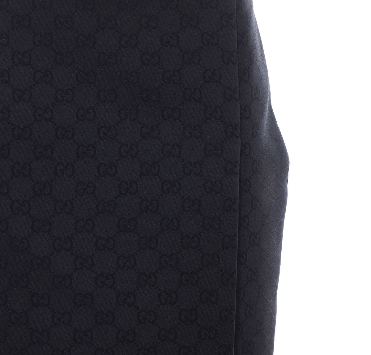 Gucci Women's Gg Viscose Jacquard Skirt in Black Silk - view 4