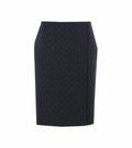 Gucci Women's Gg Viscose Jacquard Skirt in Black Silk - view 1