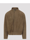 Giorgio Armani Men's Leather Jacket in Brown
