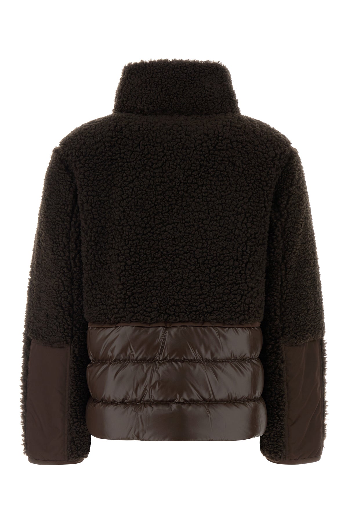 Moncler Women's Glorieux Teddy Down Jacket in Chocolate